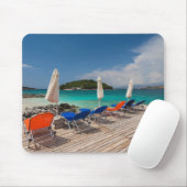 Albanische Riviera, Ksamil, Stadtstrand Mousepad (Mit Mouse)