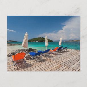 Albanische Riviera, Ksamil, Stadtstrand Postkarte