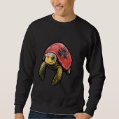Albanische Schildkrötenflagge Niedlich Albaniens N Sweatshirt (Vorderseite)