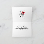 Albanische Sprache geklappt Danke Karte (Innenseite)