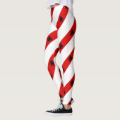 Albanische Streifenflagge Leggings (Links)
