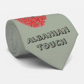 Albanische Touchfingerabdruckflagge Krawatte (Gerollt)