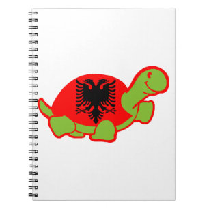 Albanische Turtle Notizblock