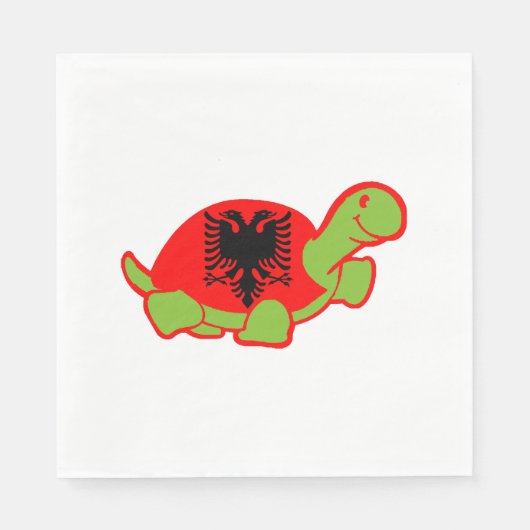 Albanische Turtle Serviette (Vorderseite)