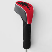 Albanische Wappen Golf Headcover (angewinkelt)
