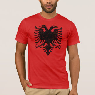 Albanischer Adler-Vintage Ausgabe T-Shirt