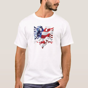Albanischer Amerikaner Eagle T-Shirt