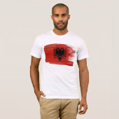 Albanischer Flaggen-T - Shirt (Vorne ganz)