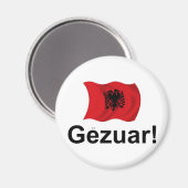 Albanischer Gezuar! (Prost) Magnet (Vorderseite/Rückseite)