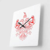 albanischer Power Quadratische Wanduhr (Winkel)