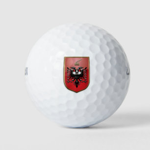 Albanischer Schutzschild Wappen Golfball
