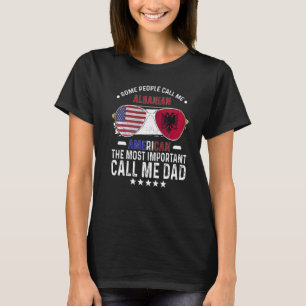 Albanischer Vater Vathers Day Papa Albanischer Ame T-Shirt