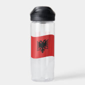 Albanischer Wappen, Flagge, Albanien Trinkflasche (Rückseite)