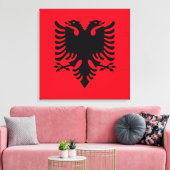 Albanischer Wappen Leinwanddruck (Insitu (Wohnzimmer))