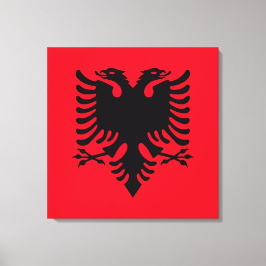 Albanischer Wappen Leinwanddruck (Vorderseite)