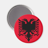 Albanischer Wappen Magnet (Vorderseite/Rückseite)