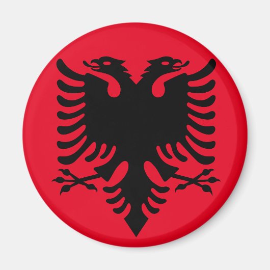 Albanischer Wappen Magnet (Vorne)