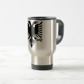 Albanischer Wappen Reisebecher (VorderseiteRechts)