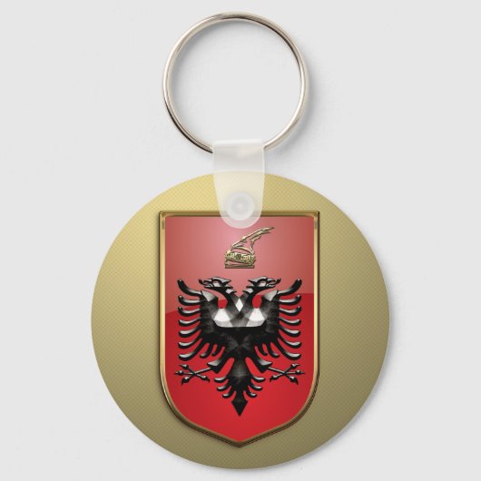 Albanischer Wappen Schlüsselanhänger (Vorderseite)
