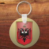 Albanischer Wappen Schlüsselanhänger (Vorderseite)