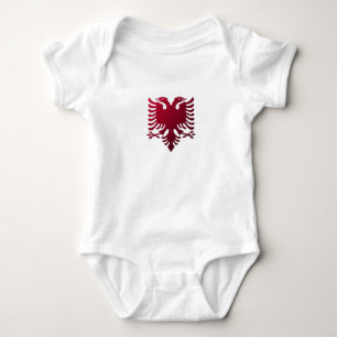 Albanischer zwei-köpfiger Adler Baby Strampler