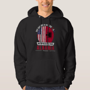 Albanisches amerikanisches Patriot Herz ist aus Al Hoodie