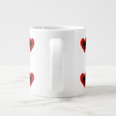 Albanisches Herz Jumbo-Tasse (Rückseite)