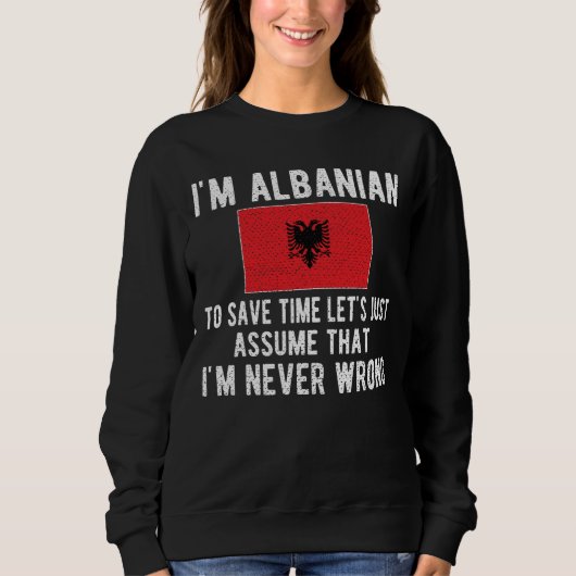 Albanisches Kulturerbe Albanien Roots Albanische F Sweatshirt (Vorderseite)
