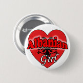 Albanisches Mädchen Button (Vorne & Hinten)