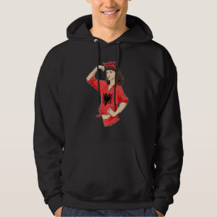 Albanisches Mädchen Unzerbrechlich I Albanisches E Hoodie