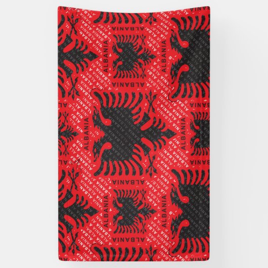 Albanisches Muster 2 Banner (Vertikal)