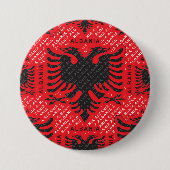 Albanisches Muster 2 Button (Vorderseite)