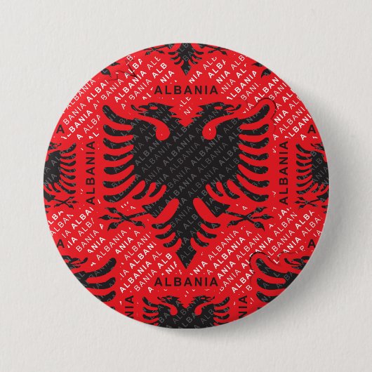 Albanisches Muster 2 Button (Vorderseite)