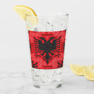 Albanisches Muster 2 Glas