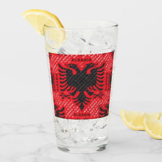 Albanisches Muster 2 Glas (Vorderseite Ice)