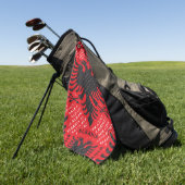 Albanisches Muster 2 Golfhandtuch (Gras)