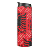 Albanisches Muster 2 Thermosbecher (Nach rechts gedreht)