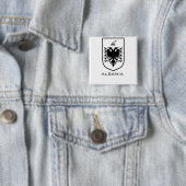 Albanisches Nationalwappen Heritage Tinte Button (Beispiel)