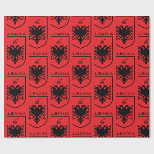 Albanisches Nationalwappen Heritage Tinte Geschenkpapier