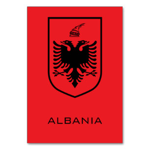 Albanisches Nationalwappen Heritage Tinte Tischnummer