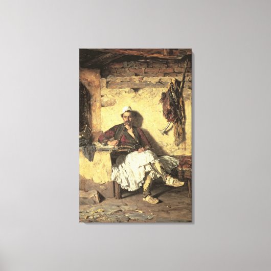 Albanisches Sentinel-Ruhen (Arnaueti) (Öl auf Canv Leinwanddruck (Vorderseite)