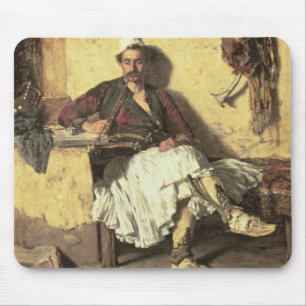 Albanisches Wachposten-Stillstehen (Arnaueti) (Öl Mousepad