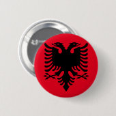 Albanisches Wappen Button (Vorne & Hinten)