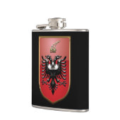 Albanisches Wappen Flachmann (Links)