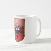Albanisches Wappen Kaffeetasse (VorderseiteRechts)