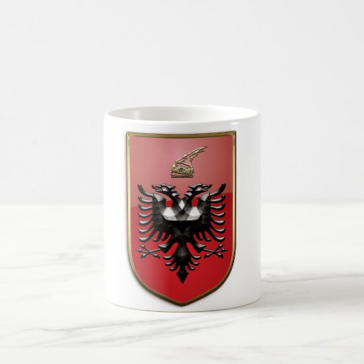 Albanisches Wappen Kaffeetasse (Mittel)