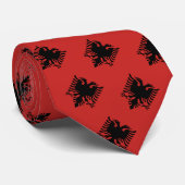 Albanisches Wappen Krawatte (Gerollt)