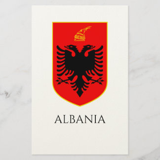 Albanisches Wappen Nationalerbe Kunst Briefpapier