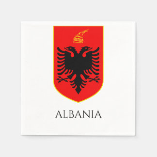 Albanisches Wappen Nationales Erbe Kunst Serviette