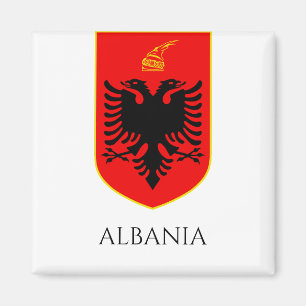 Albanisches Wappen Nationales Kulturerbe Kunst Magnet